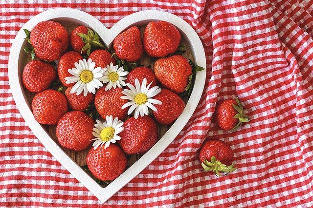 protect your heart
strawberries in heart shape